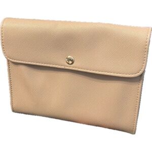 Elegant Tan True Botanicals makeup cosmetic tote bag